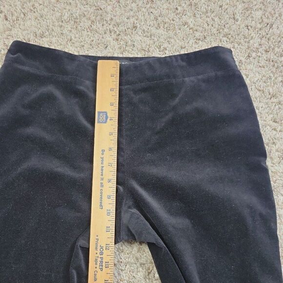 Talbots Pants Womens 4 Black Velvety Casual Classic Side Zip Slim - Picture 7 of 10